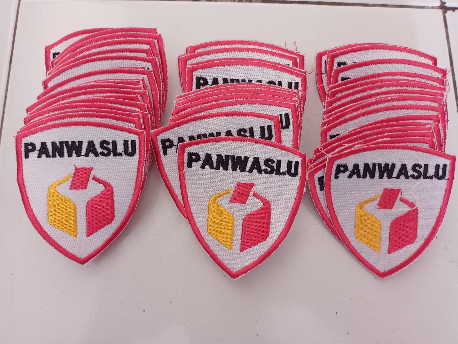 bordir logo panwaslu
